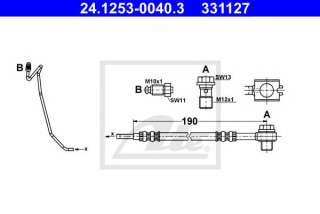 Przewód hamulcowy elastyczny ATE 24.1253-0040.3