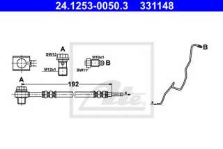 Przewód hamulcowy elastyczny ATE 24.1253-0050.3