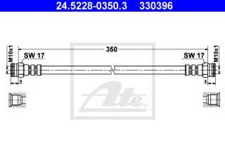 Przewód hamulcowy elastyczny ATE 24.5228-0350.3