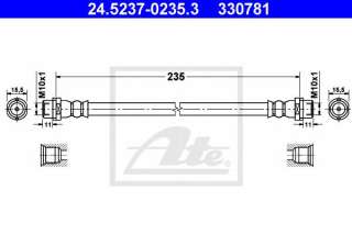 Przewód hamulcowy elastyczny ATE 24.5237-0235.3