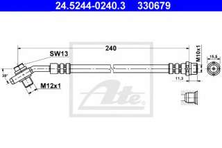 Przewód hamulcowy elastyczny ATE 24.5244-0240.3