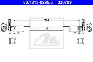Przewód hamulcowy elastyczny ATE 83.7813-0295.3