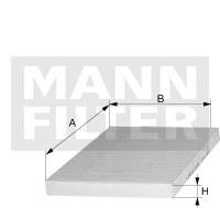 Filtr kabiny MANN-FILTER FP 26 010