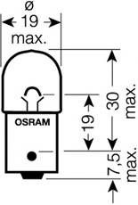 Żarówka oświetlenia tablicy rejestracyjnej OSRAM 5008ULT