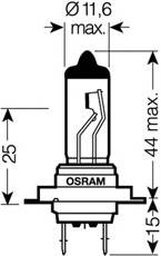 Żarówka świateł drogowych OSRAM 64210SUP