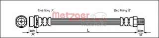 Przewód hamulcowy elastyczny METZGER 4112314