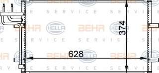 Chłodnica klimatyzacji BEHR HELLA SERVICE 8FC 351 301-731