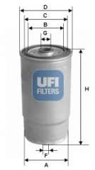 Filtr paliwa UFI 24.379.01