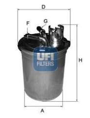 Filtr paliwa UFI 24.451.00