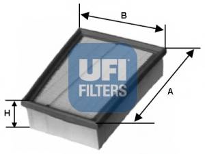Filtr powietrza UFI 30.133.00