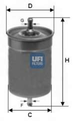 Filtr paliwa UFI 31.500.00