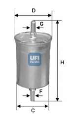 Filtr paliwa UFI 31.718.00