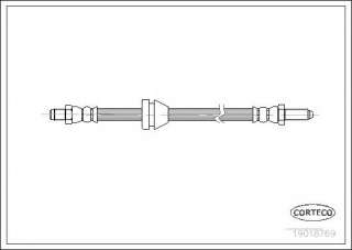 Przewód hamulcowy elastyczny CORTECO 19018769