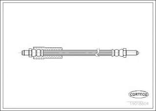 Przewód hamulcowy elastyczny CORTECO 19018804
