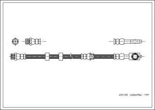 Przewód hamulcowy elastyczny CORTECO 19031632