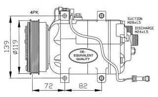Kompresor klimatyzacji NRF 32030