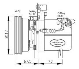 Kompresor klimatyzacji NRF 32055