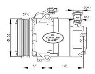Kompresor klimatyzacji NRF 32083