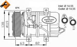 Kompresor klimatyzacji NRF 32109
