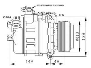 Kompresor klimatyzacji NRF 32123G