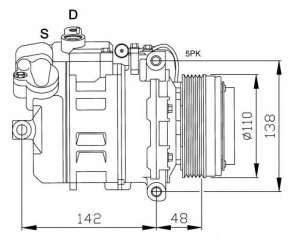 Kompresor klimatyzacji NRF 32128G