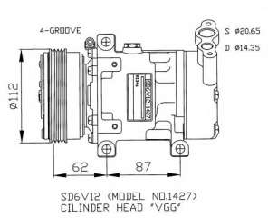 Kompresor klimatyzacji NRF 32253G