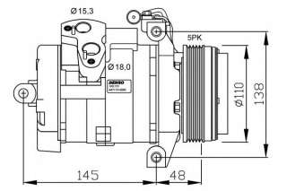 Kompresor klimatyzacji NRF 32432G