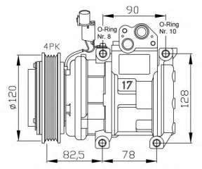 Kompresor klimatyzacji NRF 32449G