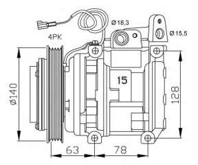 Kompresor klimatyzacji NRF 32450G