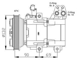Kompresor klimatyzacji NRF 32451