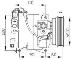 Kompresor klimatyzacji NRF 32551G