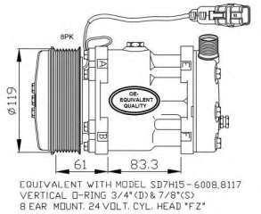 Kompresor klimatyzacji NRF 32706
