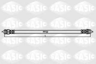 Przewód hamulcowy elastyczny SASIC 6606030