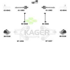 Zawieszenie koła KAGER 80-1008