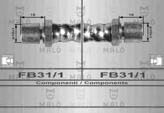 Przewód hamulcowy elastyczny MALO 80116