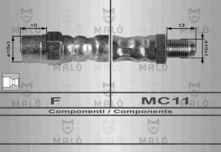 Przewód hamulcowy elastyczny MALO 8289