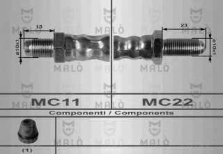 Przewód hamulcowy elastyczny MALO 8460