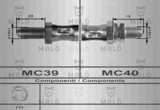 Przewód hamulcowy elastyczny MALO 8463