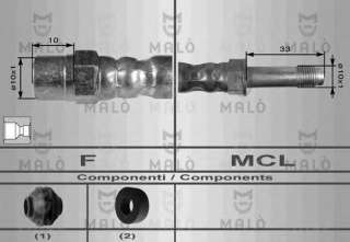 Przewód hamulcowy elastyczny MALO 8551