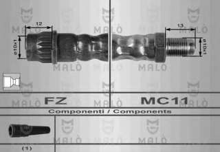 Przewód hamulcowy elastyczny MALO 8566