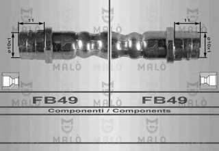 Przewód hamulcowy elastyczny MALO 8903