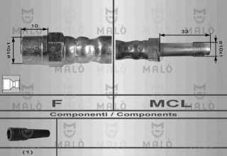 Przewód hamulcowy elastyczny MALO 8912