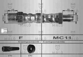 Przewód hamulcowy elastyczny MALO 8913