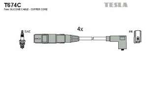 Zestaw przewodów zapłonowych TESLA T674C