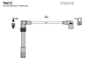 Zestaw przewodów zapłonowych TESLA T887C