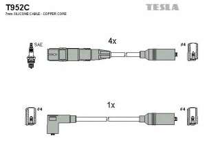Zestaw przewodów zapłonowych TESLA T952C