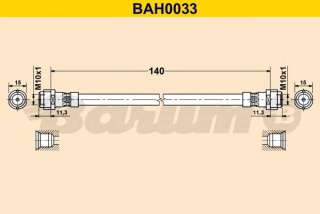 Przewód hamulcowy elastyczny BARUM BAH0033