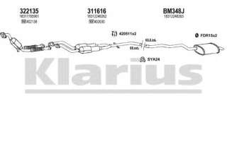 Układ wydechowy KLARIUS 060387U
