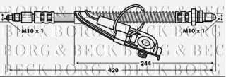 Przewód hamulcowy elastyczny BORG & BECK BBH6755