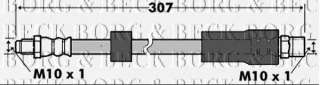 Przewód hamulcowy elastyczny BORG & BECK BBH6928
